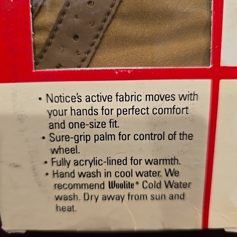 Vintage Notice Driving Gloves